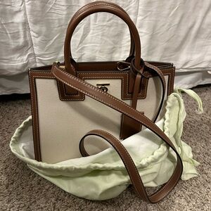 Burberry Brown and Cream Satchel